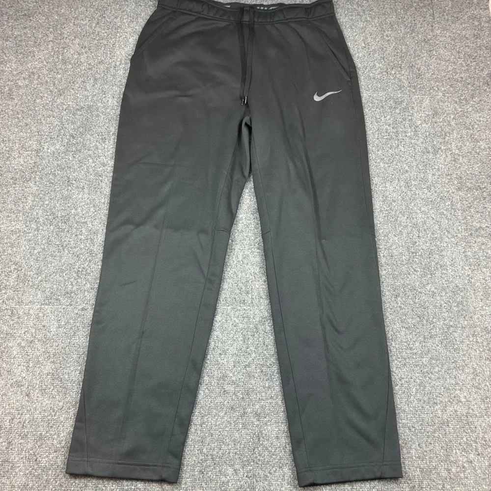Nike Dri-FIT Mens Size Large Fleece Lined Winter Training Athletic Pants Black